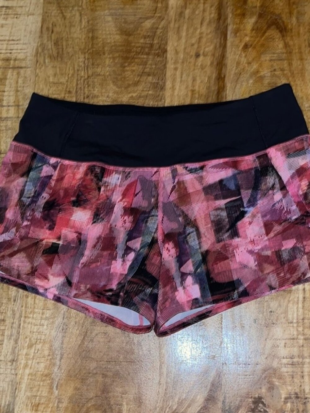 Lululemon Athletica Pink and Black Athletic Shorts